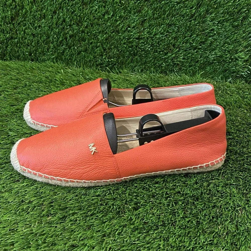 Michael Kors Kendrick leather slip-on espadrille flats* size‎ 7.5